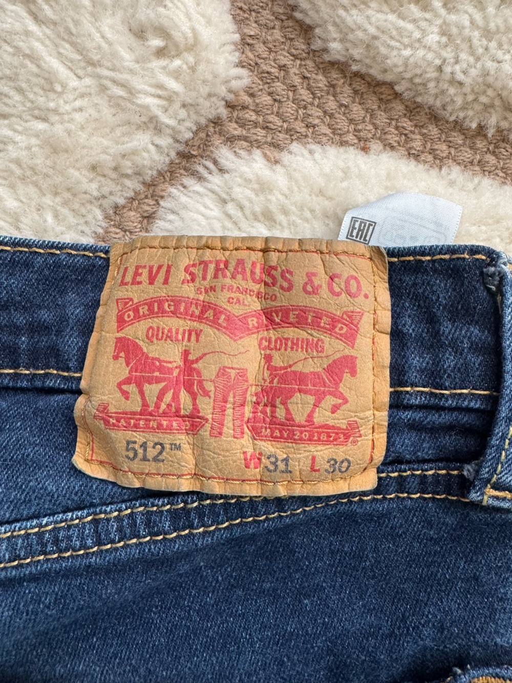 Levi's 512 Slim fit Jeans in Dark Blue Denim